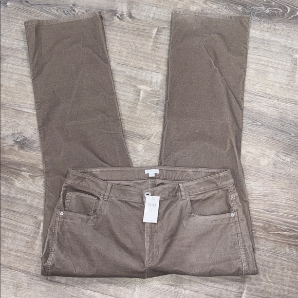 J. Jill Women's Brown Corduroy Boot Cut Jeans - Picture 2 of 9